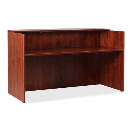 Lorell Lorell Reception Desk - 35.4" x 70.9" x 42.5" - Cherry - Essentials Series 59581